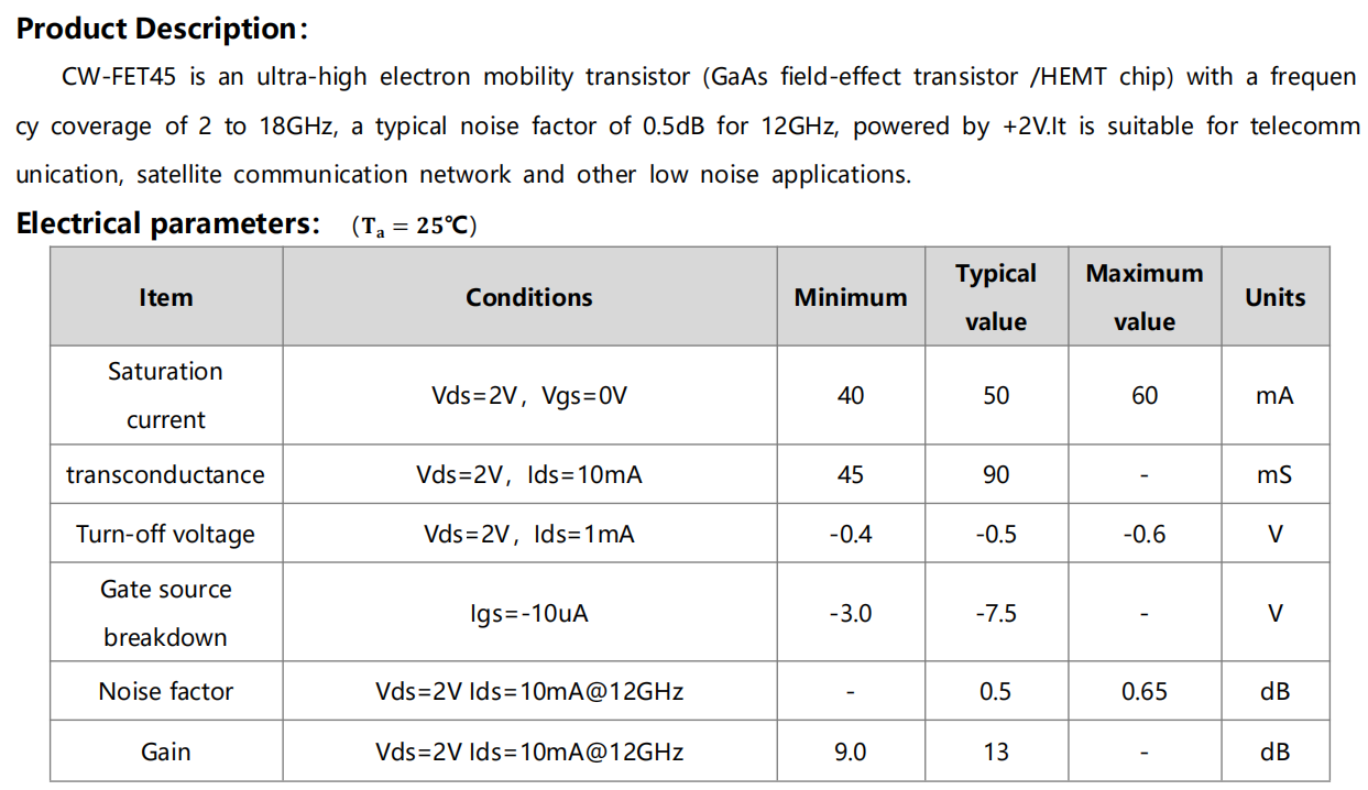 CW-FET45